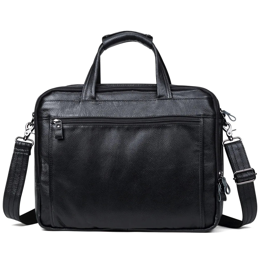 Lachiour Leather Laptop Bag - Bags By Benson