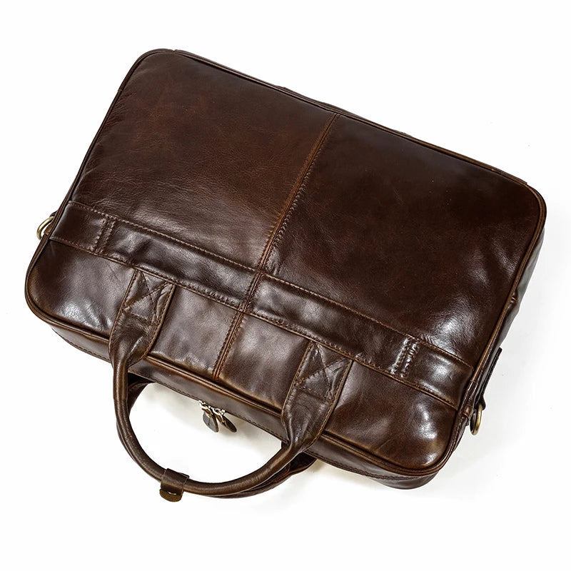Newsbirds Leather Briefcase