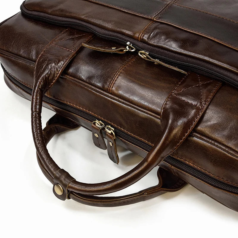 Newsbirds Leather Briefcase