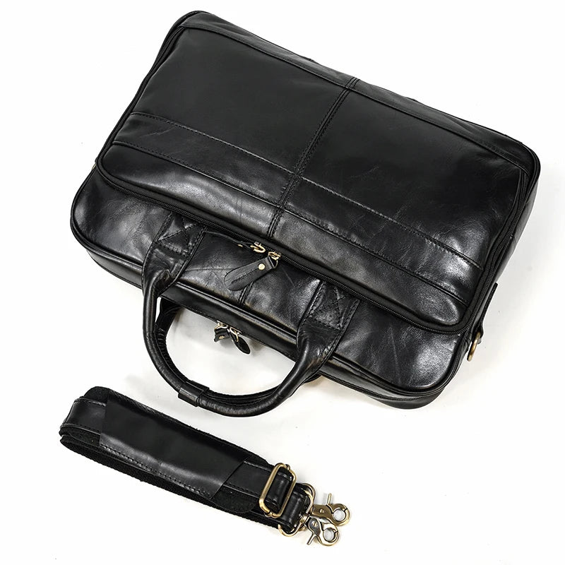 Newsbirds Leather Briefcase