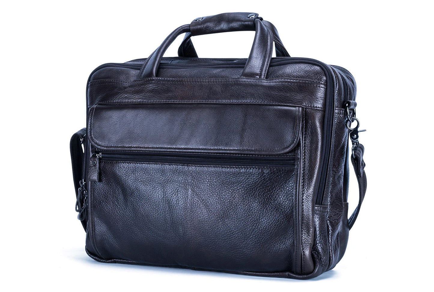 Lachiour Leather Laptop Bag