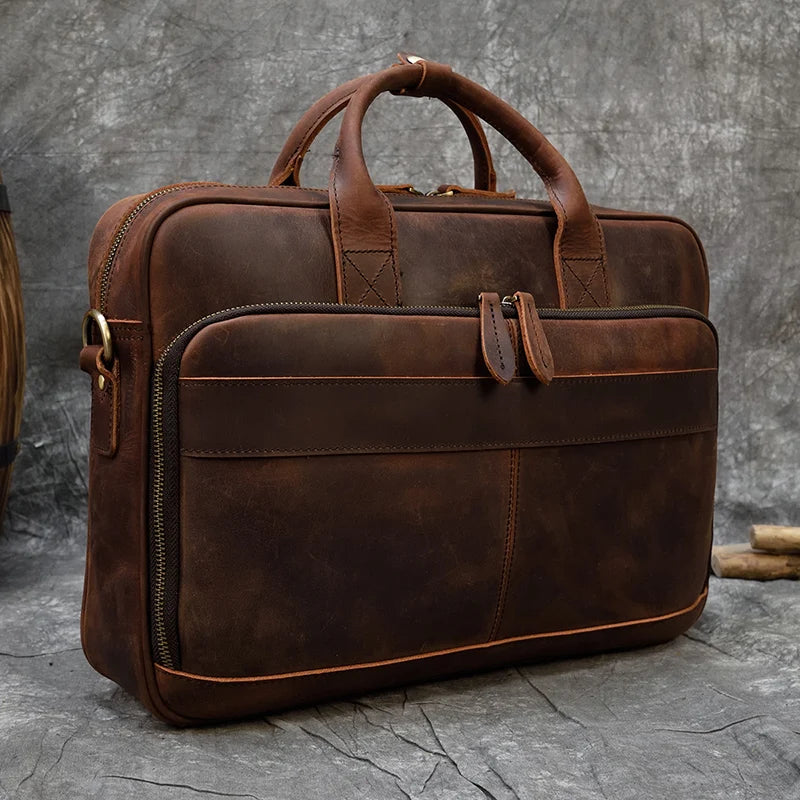 Maheubag Leather Laptop Bag