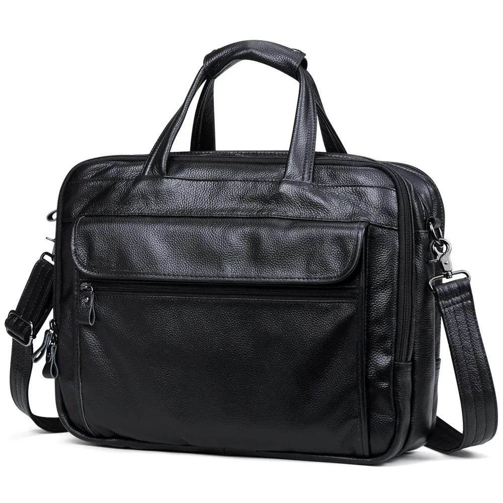 Lachiour Leather Laptop Bag - Bags By Benson