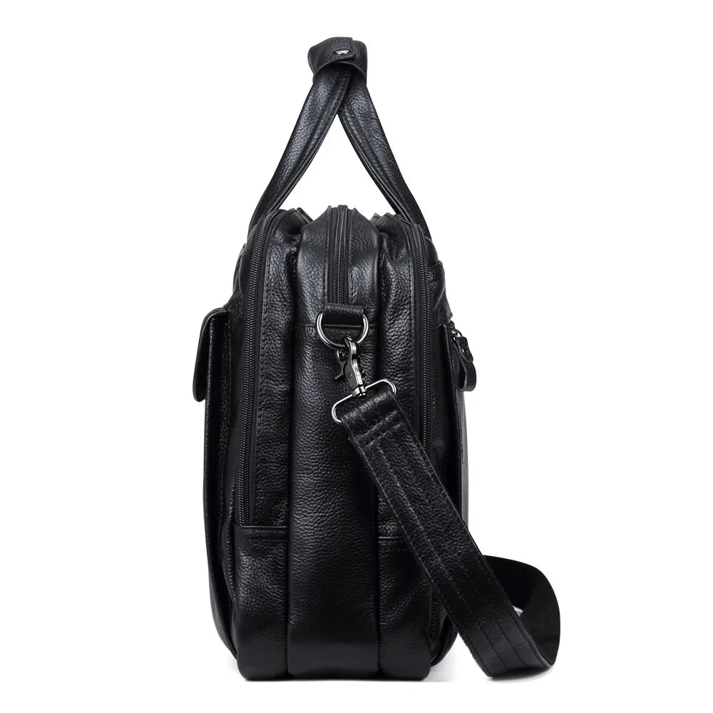 Lachiour Leather Laptop Bag - Bags By Benson