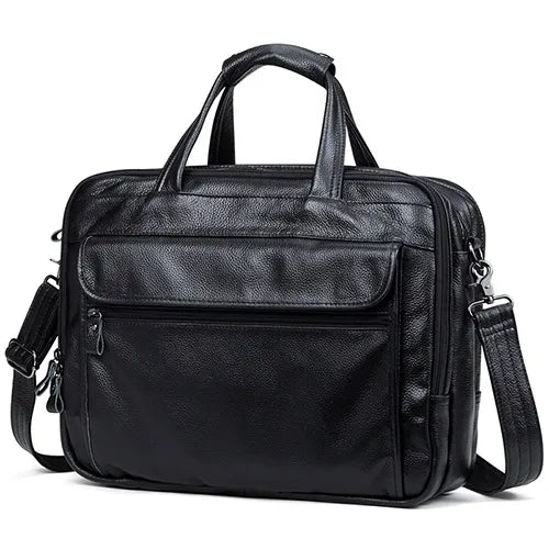 Lachiour Leather Laptop Bag - Bags By Benson