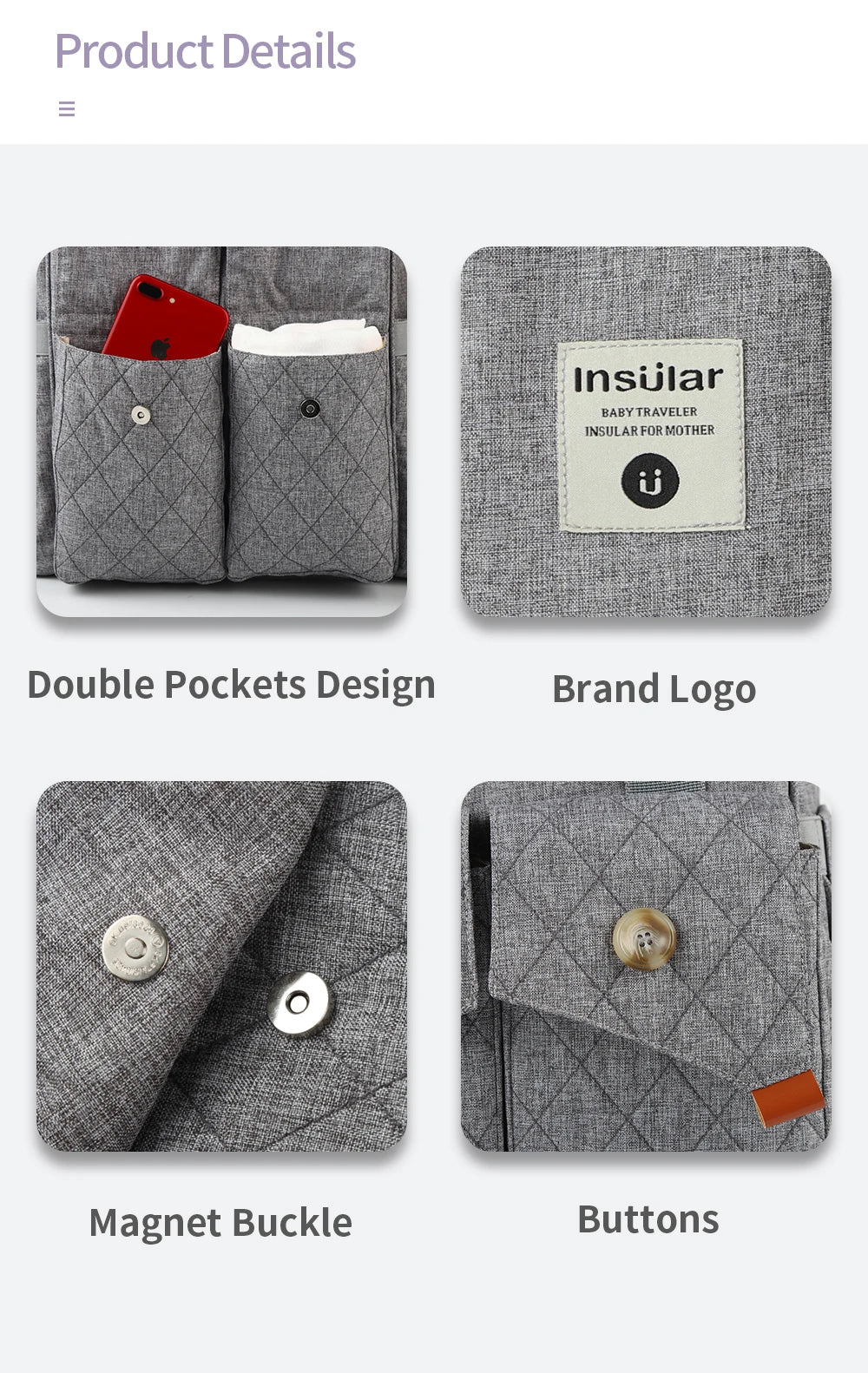 Insular Nappy Backpack II - Bags By Benson