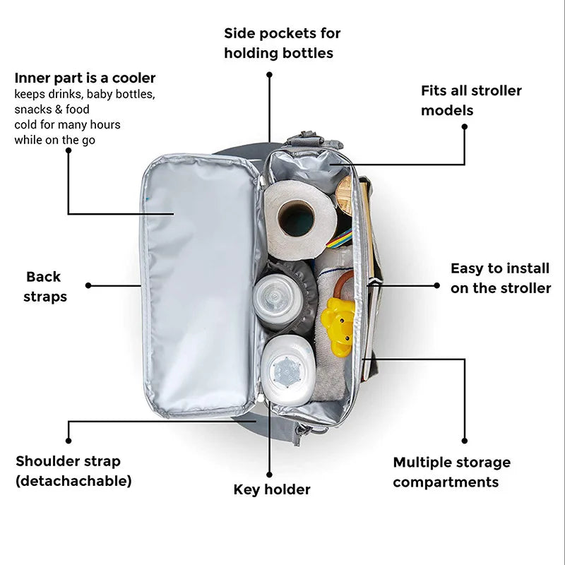 Fashion Pram Caddy - Bags By Benson