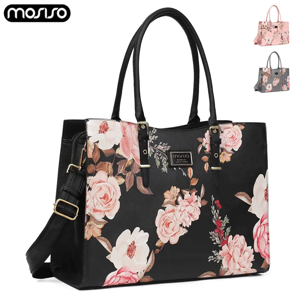 Mosiso Floral Laptop Bag II