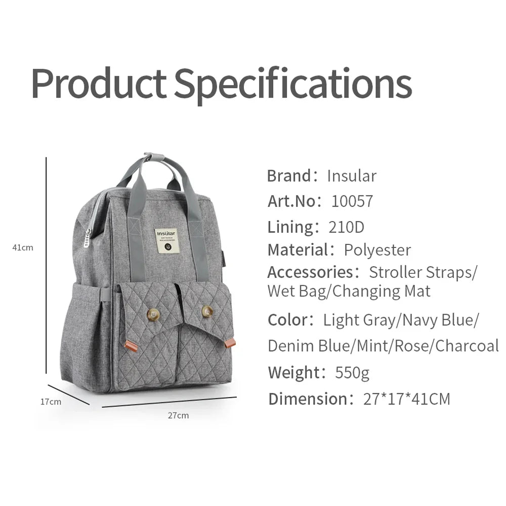 Insular Nappy Backpack II - Bags By Benson