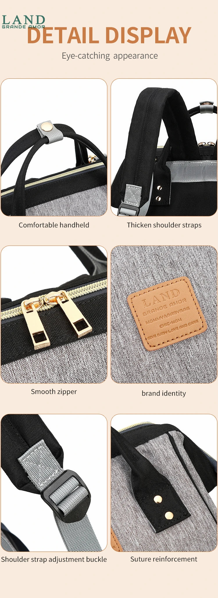 Land Nappy Backpack - Bags By Benson