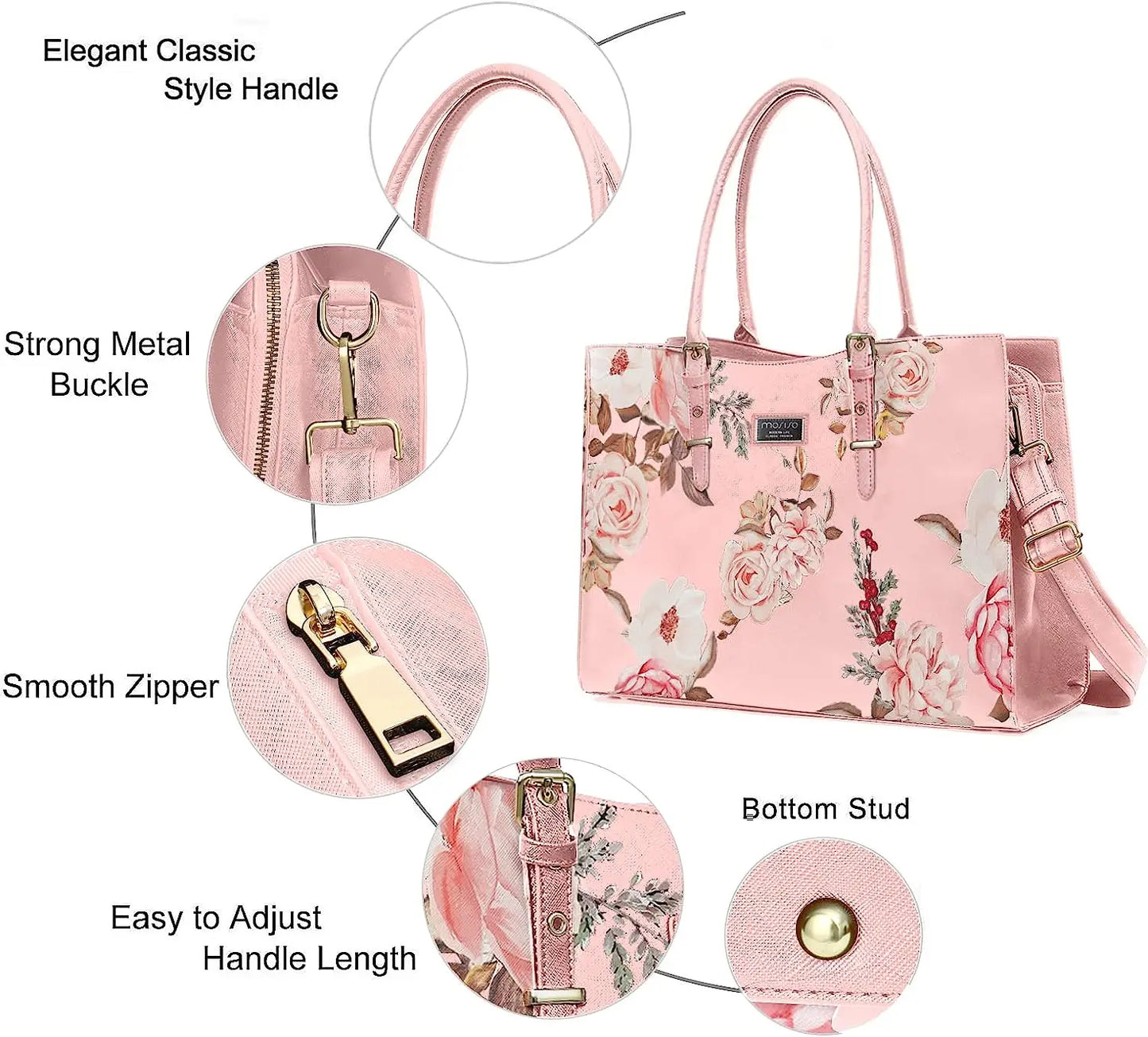 Mosiso Floral Laptop Bag II