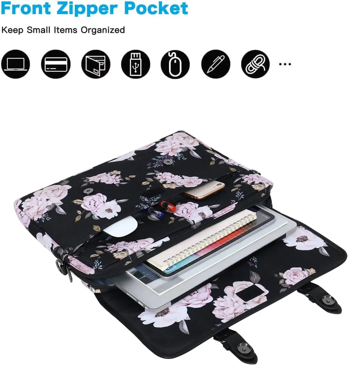 Mosiso Floral Laptop Bag