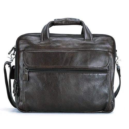 Lachiour Leather Laptop Bag