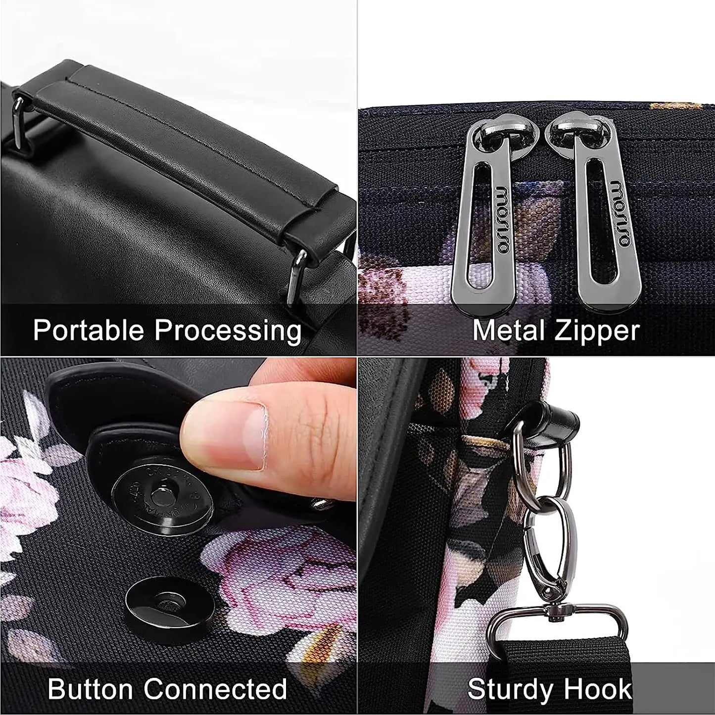 Mosiso Floral Laptop Bag