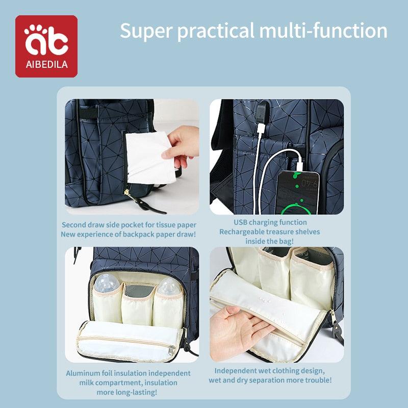 Aibedila Nappy Backpack - Bags By Benson