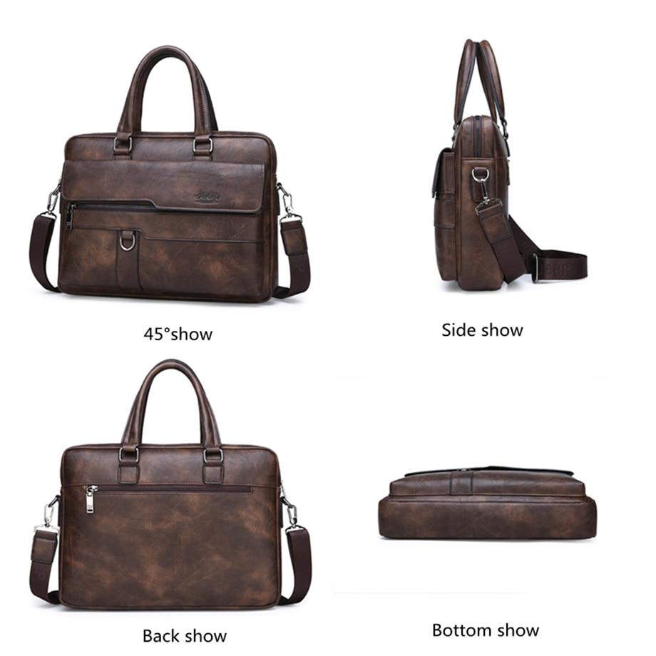 Jeep Buluo Leather Briefcase II - Bags By Benson