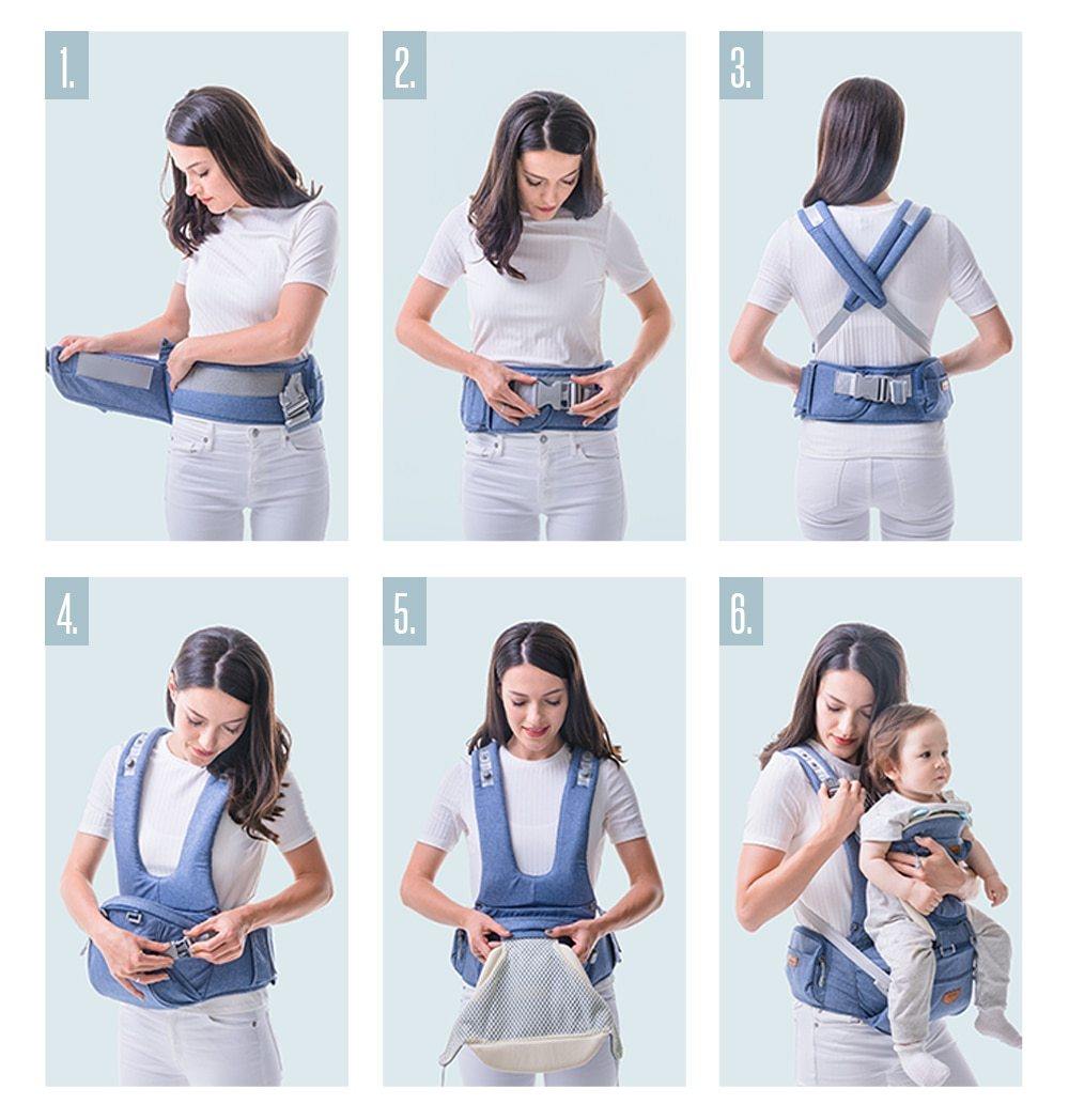 Sunveno Baby Carrier Grey - Bags By Benson