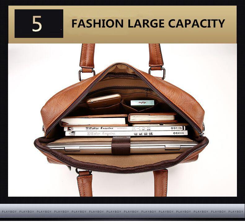 Jeep Buluo Leather Briefcase IV - Bags By Benson