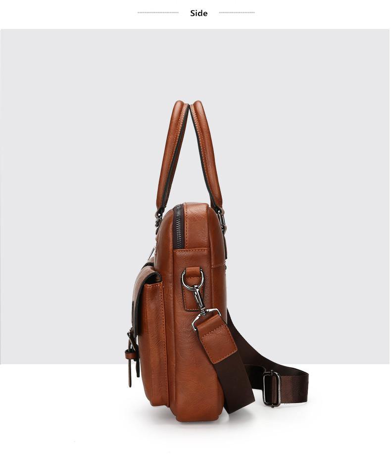 Jeep Buluo Leather Briefcase IV - Bags By Benson