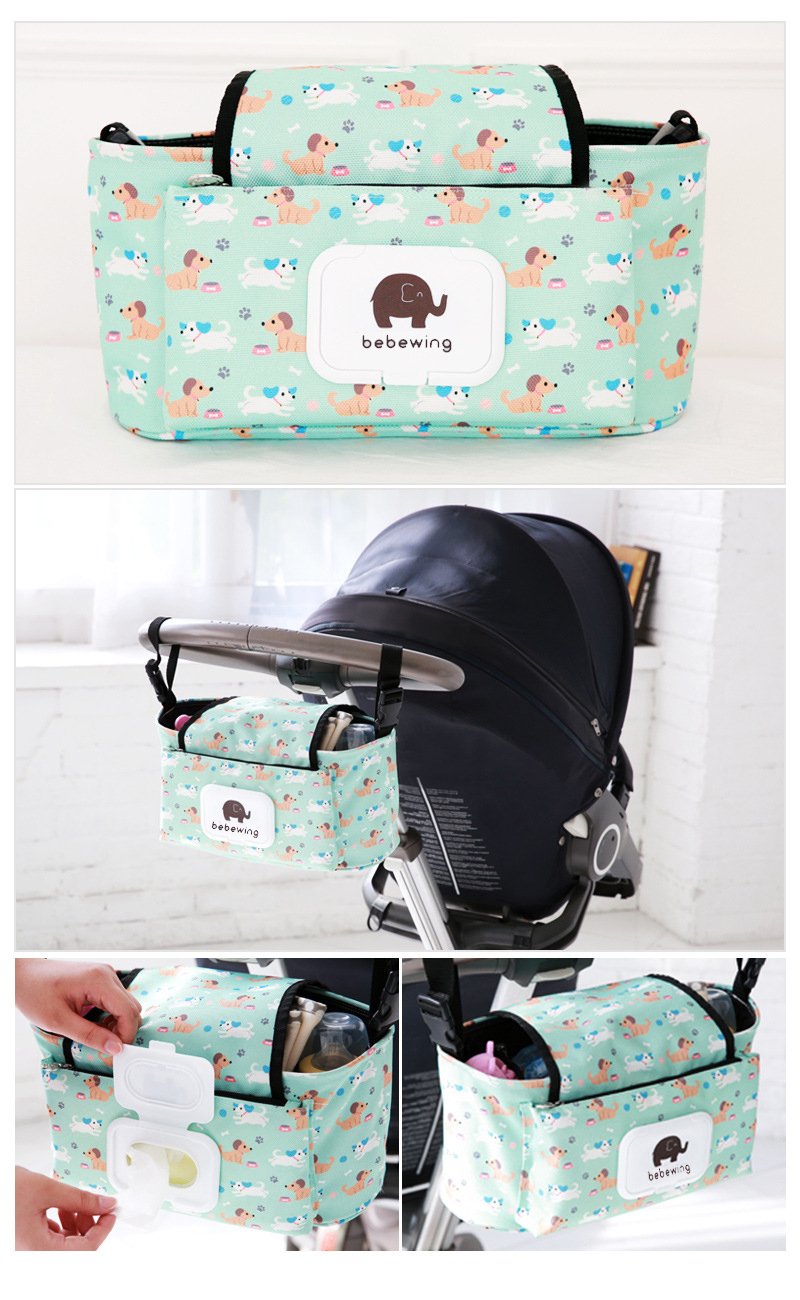 Bebewing Pram Caddy II - Bags By Benson