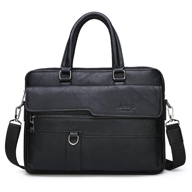 Jeep Buluo Leather Briefcase II - Bags By Benson