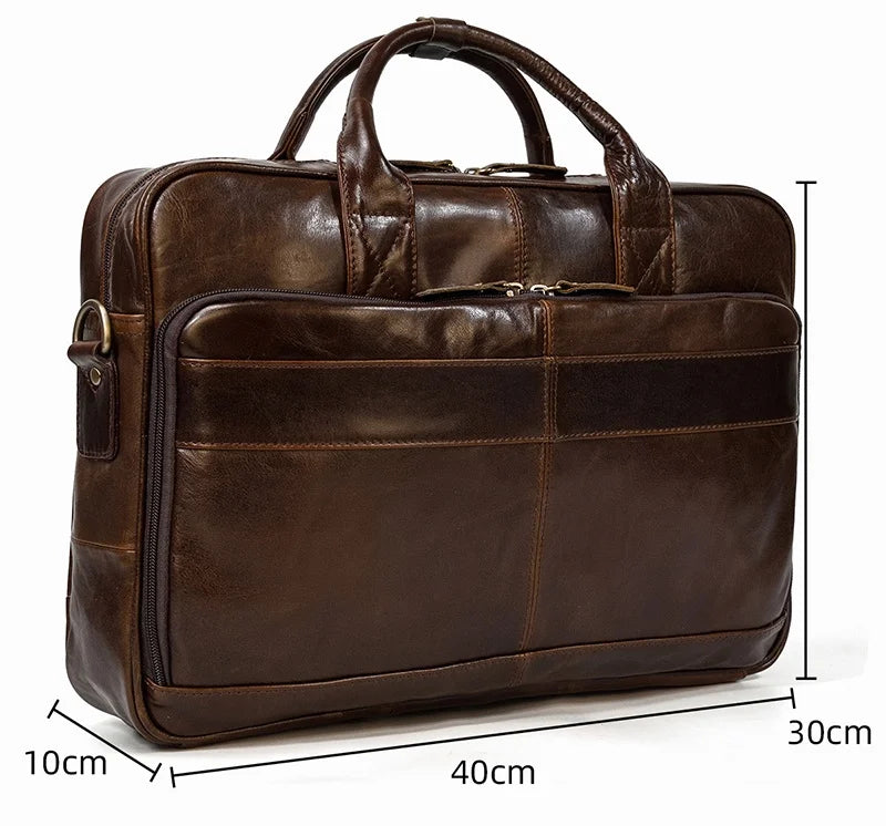 Maheubag Leather Laptop Bag