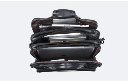 Lachiour Leather Laptop Bag