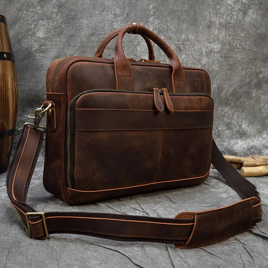 Maheubag Leather Laptop Bag