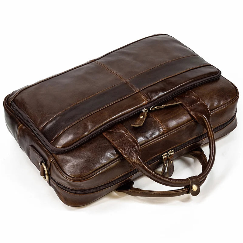 Newsbirds Leather Briefcase