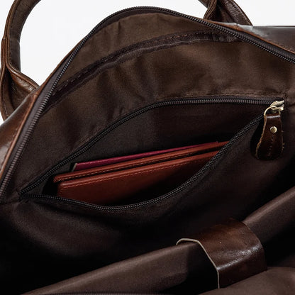 Newsbirds Leather Briefcase