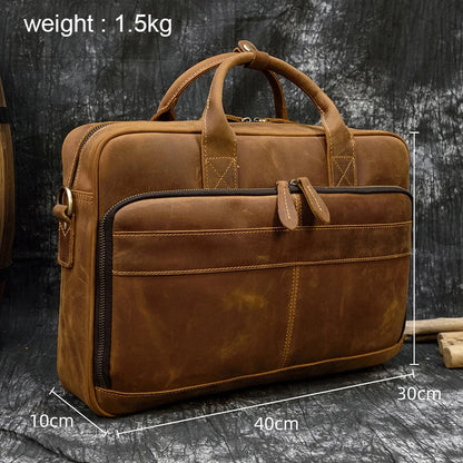 Maheubag Leather Laptop Bag
