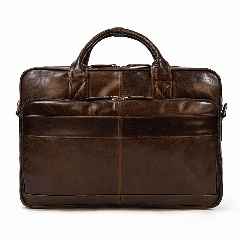 Newsbirds Leather Briefcase