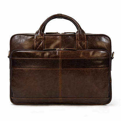 Newsbirds Leather Briefcase