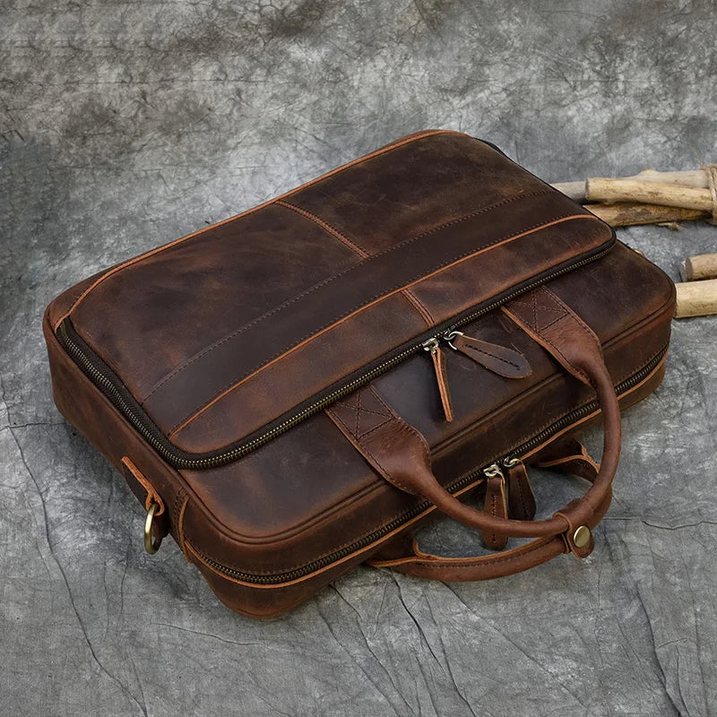 Maheubag Leather Laptop Bag