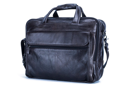 Lachiour Leather Laptop Bag