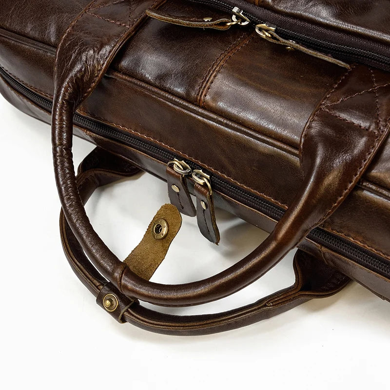 Newsbirds Leather Briefcase