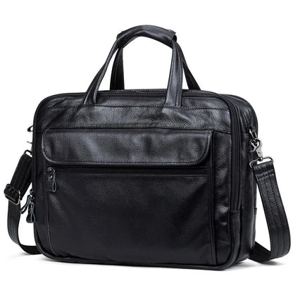 Lachiour Leather Laptop Bag