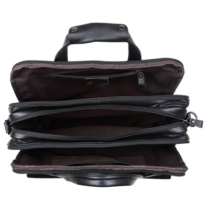 Lachiour Leather Laptop Bag