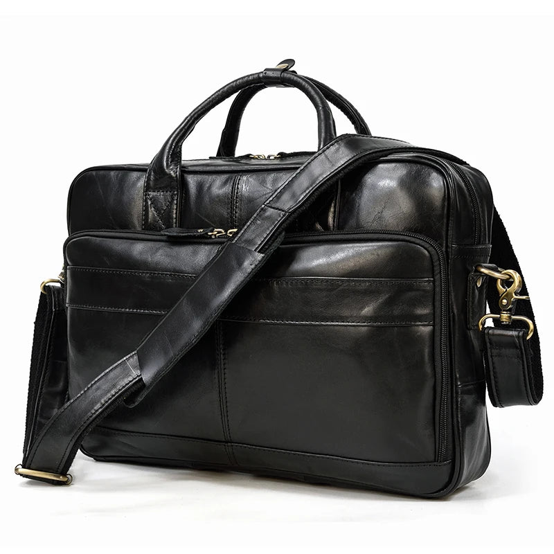 Newsbirds Leather Briefcase
