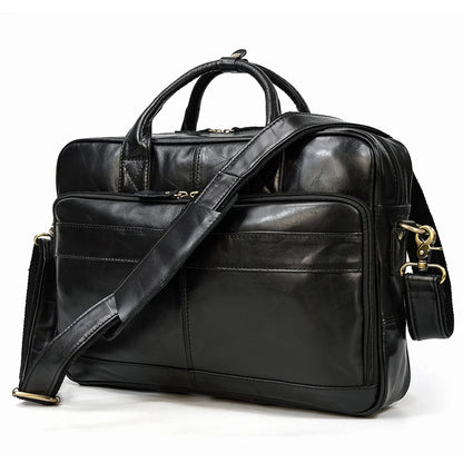 Newsbirds Leather Briefcase