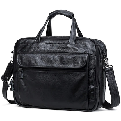 Lachiour Leather Laptop Bag