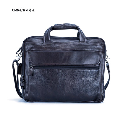Lachiour Leather Laptop Bag