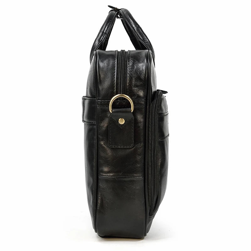 Newsbirds Leather Briefcase
