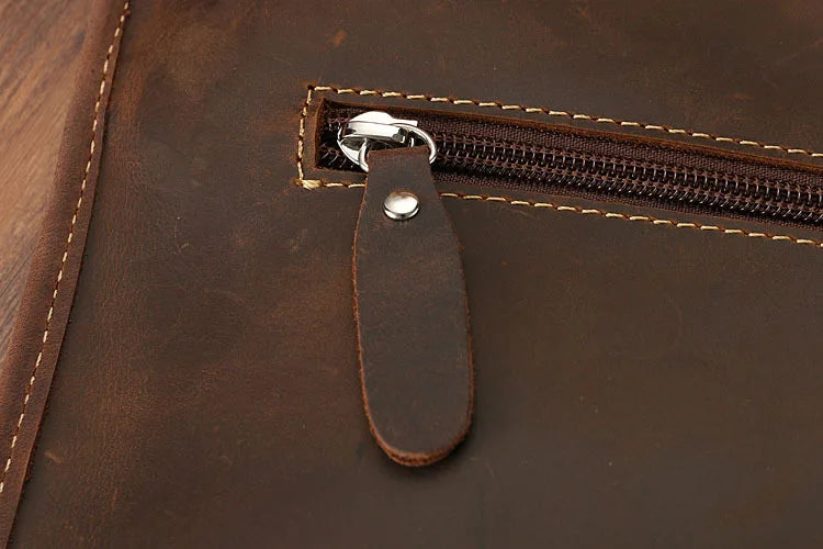 Newsbirds Leather Laptop Bag