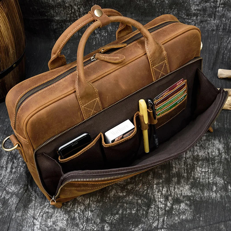 Maheubag Leather Laptop Bag