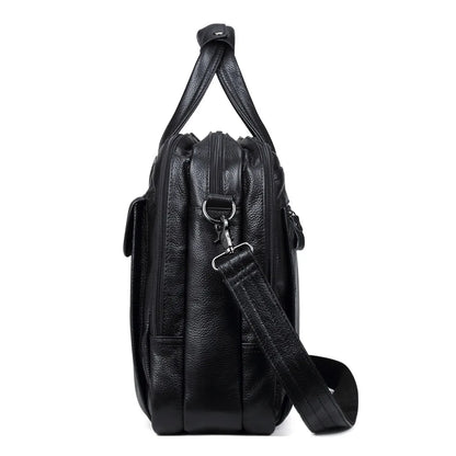 Lachiour Leather Laptop Bag