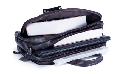 Lachiour Leather Laptop Bag