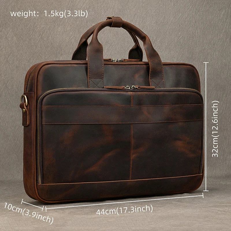 Maheubag Leather Laptop Bag