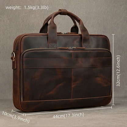 Maheubag Leather Laptop Bag