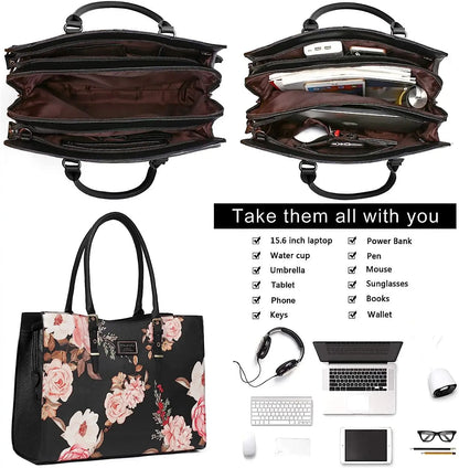 Mosiso Floral Laptop Bag II